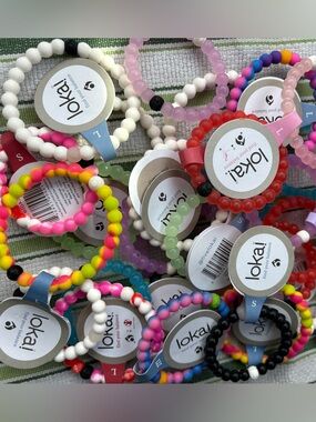 Pack of 3 Lokai Bracelets - You Choose Size - Pattern is Random - NEW